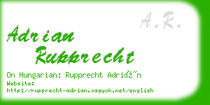 adrian rupprecht business card